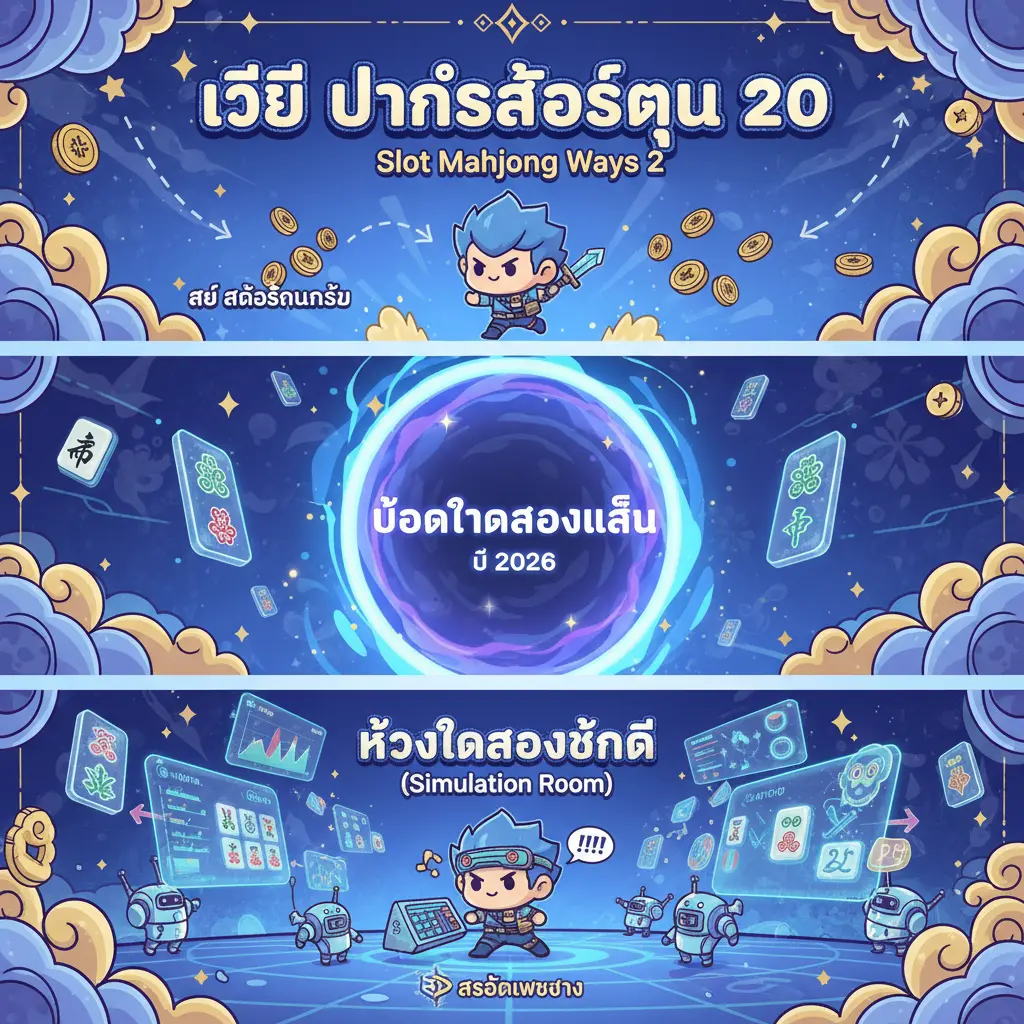 วิธี ปั่นสล็อตทุน 20 - Slot Mahjong ways 2