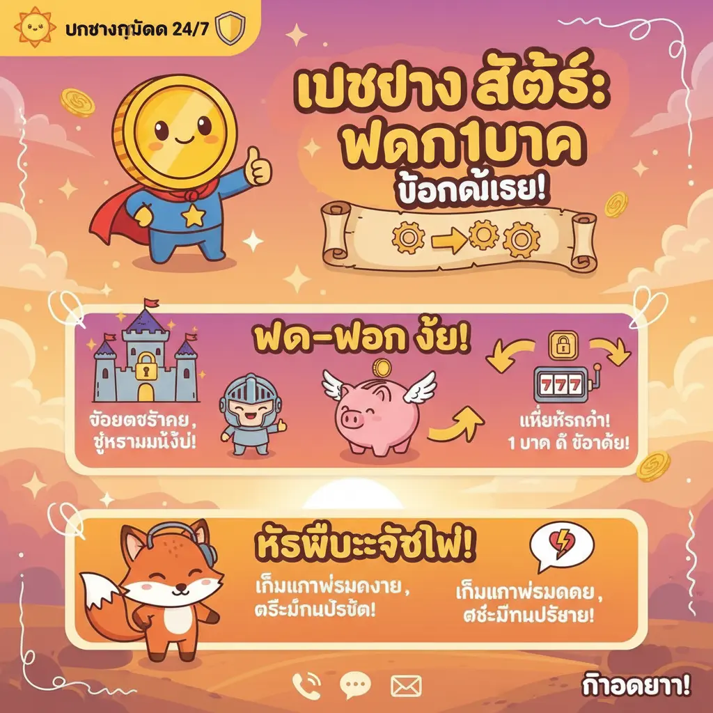 เว็บตรง สล็อต ฝากถอน ไม่มี ขั้นต่ำ 1 บาท ก็ ถอนได้ - การสนับสนุนลูกค้า