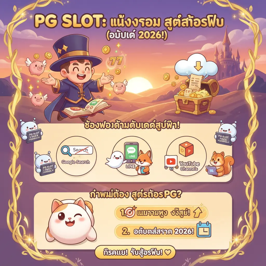 โหลดโปรแกรมสูตรสล็อต ฟรี - PG SLOT