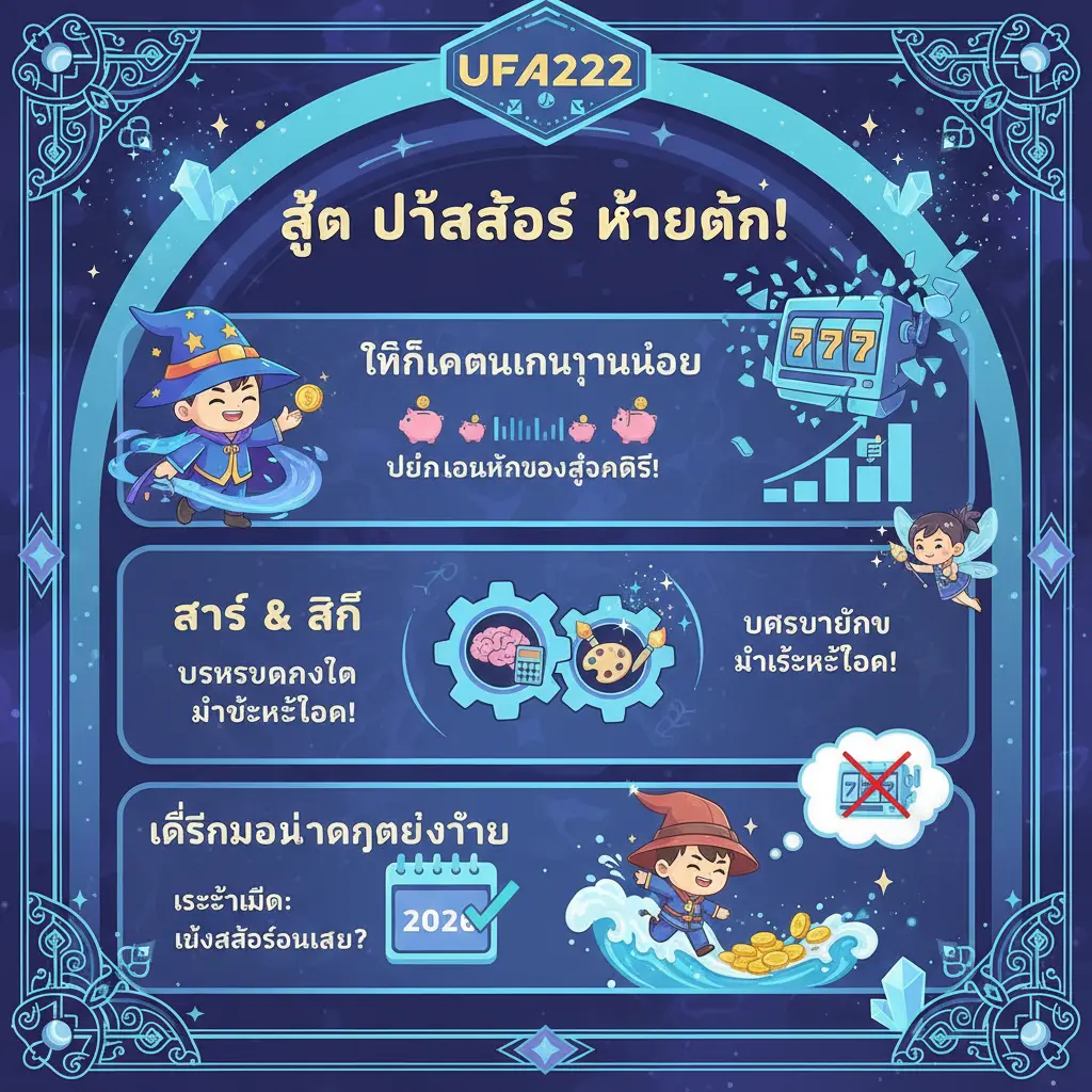 สูตร ปั่นสล็อต ให้แตก - UFA222